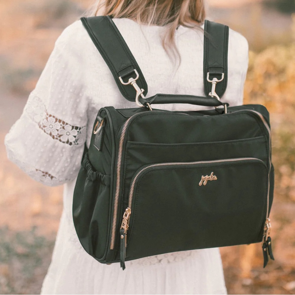 JuJu be Eco B.F.F Black NWT diaper bag- backpack